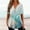 Light Blue, variant on Vivianyo HD Women Top Clothes Plus Size Women's Fashion V-neck Print Casual Loose Short Sleeve Top Short Sleeve V-neck Top/Shirt Flash Picks White