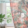 thumbnail image 4 of Yayeee Window Curtains Light Filtering 63"x42" Grommet Panel Pair Home Living Room Decor, Red Vibrant Flowers, 4 of 7