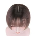 thumbnail image 5 of DOPI Women Short Bob Straight Synthetic Wig Quality Hair Rose GoldGradient 13INCH, 5 of 5