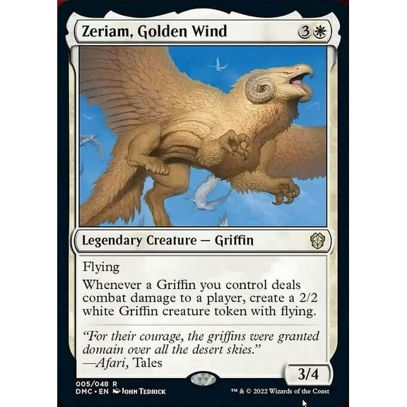 MtG Dominaria United Commander Rare Zeriam, Golden Wind #5