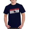 thumbnail image 5 of UGP Campus Apparel Houston Retro Repeat - Sports Team City Pride Tailgating T Shirt - X-Large - Navy, 5 of 6