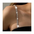thumbnail image 1 of 1 par de tirantes sexys con brillantes diamantes de imitación para sujetador, cadena para bodas, bikini, fiestas, joyería para sujetador, accesorio para vacaciones en la playa de verano., 1 of 8