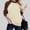 Brown, variant on Women's Casual Round Neck With Shoulder Matching Color Long Sleeve T Shirt Raglan T Shirt Women Womens Long Tee Shirt Women Top Exercise Wear Tee Shirt Running Tee Shirts Women Womens Shirts Casual