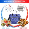 thumbnail image 4 of Pioneer Flower Floral Print Pattern Womens Lunch Box for Work,Insulated Large Lunch Bag,Leakproof Adult Lunch Bag for Work,Beach,Travel,Picnic,Camping, 4 of 6