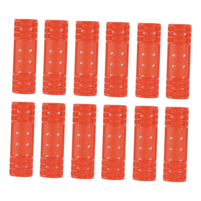 Unique Bargains 12 Pcs Rouleau de Cheveux Volumisant Pratique Sans Chaleur pour Femmes 2.68"x0.79 Pouces Rouge