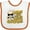 White and Orange, variant on Inktastic Mom You Put My Cape on Backwards&reg; Boys or Girls Baby Bib