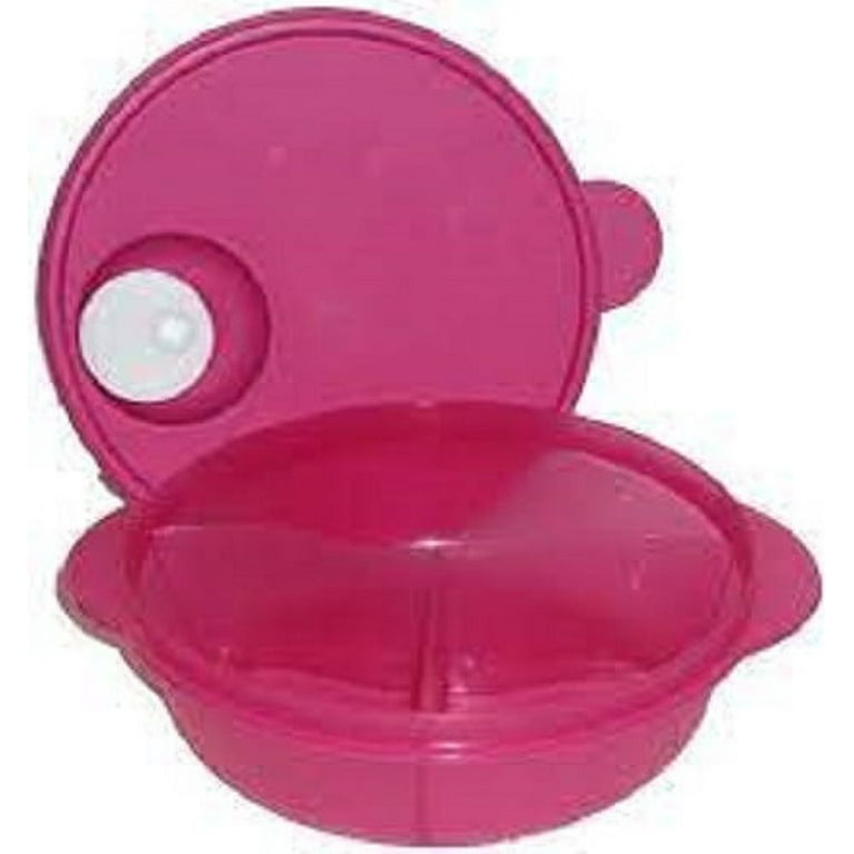 Tupperware 2 HELLO KITTY NOVELTY EMBOSSED MICROWAVE PLATES PINK/PURPLE –  Plastic Glass and Wax ~ PGW