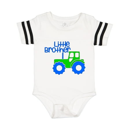 

Inktastic Little Brother Tractor Gift Baby Boy Bodysuit