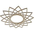 thumbnail image 2 of Ekena Millwork 20"OD x 7 3/4"ID x 1/4"T Eleanor Wood Fretwork Pierced Ceiling Medallion, Hickory, 2 of 3