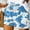 001Blue, variant on Generic Women Summer Printed Shorts Elastic Waist Comfy Drawstring Casual Short Loose Fit Beach Vacation Shorts