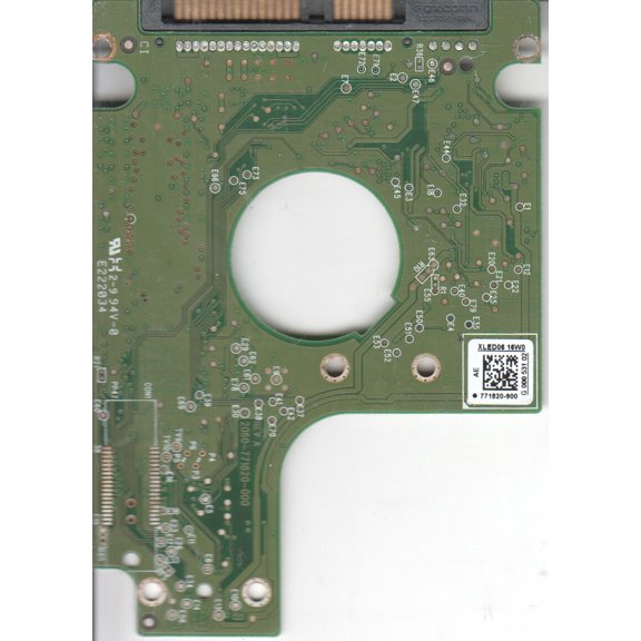 WD3200BPVT-24JJ5T0, 771820-900 AE, WD SATA 2.5 PCB