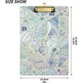 thumbnail image 3 of FMSHPON Sea Seashell Clipboard Hardboard Wood Nursing Clip Board and Pull for Standard A4 Letter 13x9 inches, 3 of 7