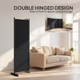 thumbnail image 4 of HOMCOM 6 Panel Room Divider, Folding Privacy Screen, Black, 4 of 10