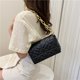 thumbnail image 5 of Bolso de hombro a cuadros a la moda, bolsos para axilas de cadena gruesa para mujer, bolsos de diseñador de marca y bolsos de mano para mujer, bandolera negra de 24*14cm JAMW Sencillez, 5 of 5
