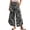 Grey camo, variant on Women's Beige Cotton Black Polka Dot Y2K Elastic Waist Wide Leg Jeans Tulip Hem Cropped Ankle