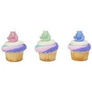 DECOPAC Unicorn Cupcake Rings - 24 pc