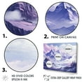 thumbnail image 3 of Designart "Harmonious Fuchsia Peaks In The Mountains II" Landscape Mountains Floater Framed Wall Art Prints, 3 of 5