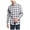 Grey - turbulence, variant on DKNY Mens Plaid Long Sleeve Button Up Shirt, Grey, Large
