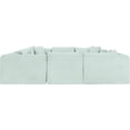 thumbnail image 4 of Meridian Furniture 8-Piece Mint Corduroy Performance Fabric Modular Sectional, 4 of 15