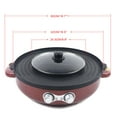 thumbnail image 5 of ChicHomey NEW Electric Shabu Pot Hot Pot Soup Pot Barbecue Grill Non Stick Teppanyaki Pot, 5 of 7