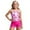 Hot Pink, variant on lnmuld Kids Swimsuits Girls Two Piece Sun Protective Swimsuits Rash Guard and Shorts Set for Beach Pool Water Activities Size:7-8 Years