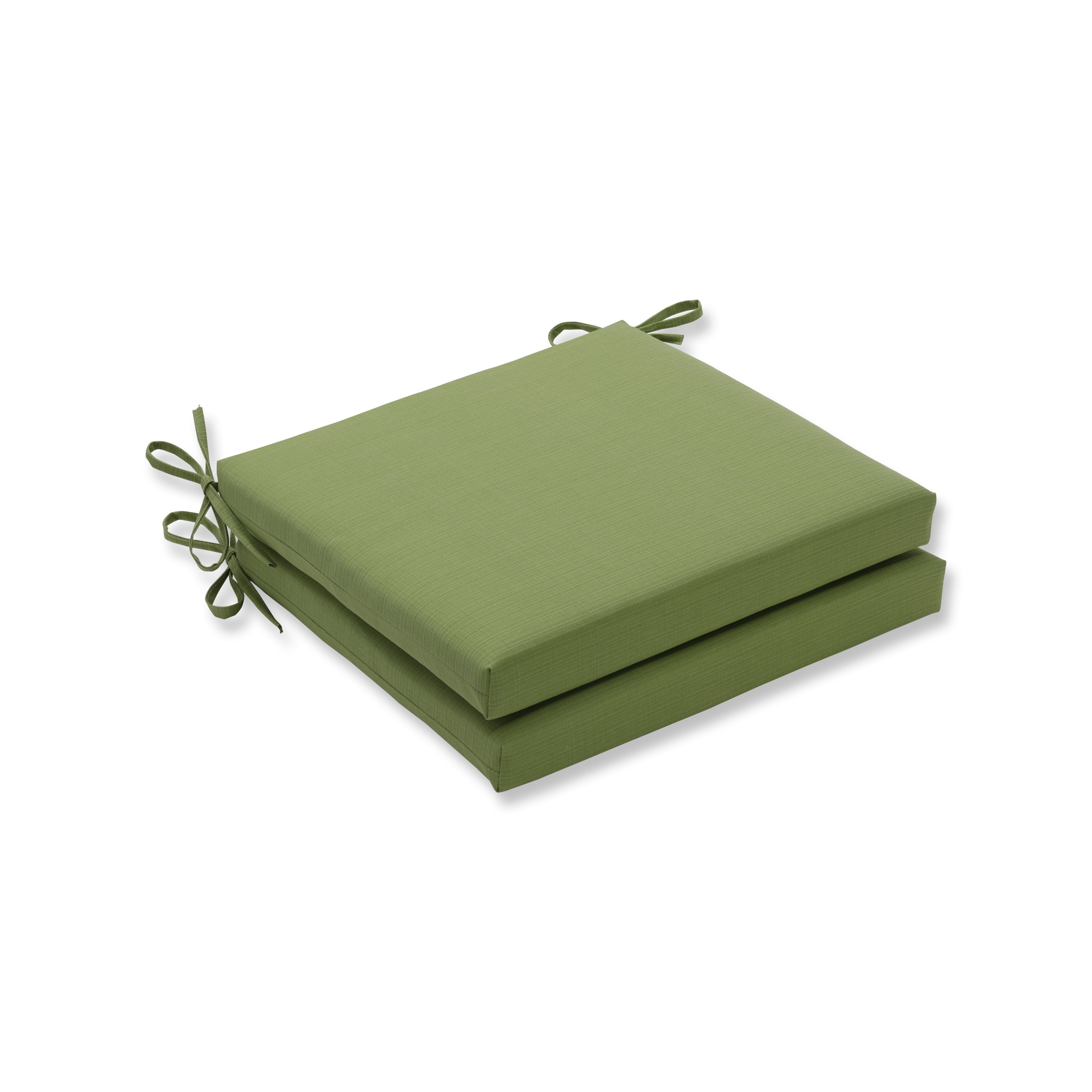 Pillow Perfect Outdoor/Indoor Forsyth Kiwi Squared Corners Seat Cushion