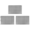 thumbnail image 1 of 3X Car Rear Tail Light Lamp Stickers Honeycomb Type Decal Carbon Fiber Style 48 x 30cm, 1 of 5