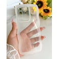 thumbnail image 3 of Compatible for Galaxy S20 Ultra Case 6.9", Curly Wave Design Transparent Shiny Case Cute Clear Transparent Shockproof Bumper Protection Soft Phone Cover Case for Women Girls Men,Clear, 3 of 17