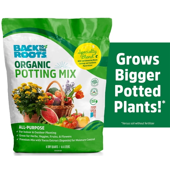 Back to the Roots Natural & Organic All-Purpose Potting Mix