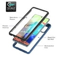 thumbnail image 2 of Case for Samsung Galaxy A52 with Built-in Screen Protector, Hybrid Rugged Full Body Drop Protection Shockproof Anti-Scratch Transparent Clear PC Back Phone Cover, Blue, 2 of 6