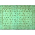thumbnail image 1 of Ahgly Company Indoor Rectangle Oriental Turquoise Blue Traditional Area Rugs, 5' x 8', 1 of 4