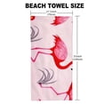 thumbnail image 5 of PRATYUS Terry Beach Towel Soft  Long Camping Pool Swim Towels Clearance Travel Blanket Must Haves Vacation Essentials for Adult Cover Flamingo Pineapple 55x27.5in, 5 of 7