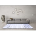 thumbnail image 3 of Ahgly Company Indoor Round Trellis Blue Contemporary Area Rugs, 8' Round, 3 of 4