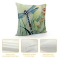 thumbnail image 4 of PIKWEEK  Ink Painting The Animal Dragonfly Throw Pillow Covers Case Cushion Cover Sofa Decorative Square (Dragonflies and Grass), 4 of 5