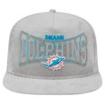 thumbnail image 2 of Men's New Era  Gray Miami Dolphins Corduroy-Golfer Adjustable Hat, 2 of 6