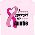 thumbnail image 4 of Inktastic Breast Cancer Awareness I Support My Auntie with Pink Ribbon Boys or Girls Toddler T-Shirt, 4 of 5