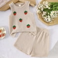 thumbnail image 2 of Toddler Baby Girl Clothes Cute Summer Short Sleeve T-Shirt Tops Shorts Clothes Sets Baby Girl Outfits 6-12 Months 12-24 Months 2t 3t 4t 5t 6t 7t 8t 9t Children 3-4 Years, 2 of 7