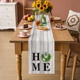 thumbnail image 2 of Rustic Table Runner 90 Inches Long Farmhouse Dress Scarves, Eucalyptus Leaves Green Wreath Wooden Plaid Home Dining Tablerunner for Coffee Table/Kitchen Island/Party Décor, 13" x 90", 2 of 8