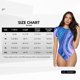 thumbnail image 5 of Balery Swirl Blue And Purple Body de cuello redondo de manga corta para mujer Tops de manga corta Tops básicos-Medium, 5 of 7