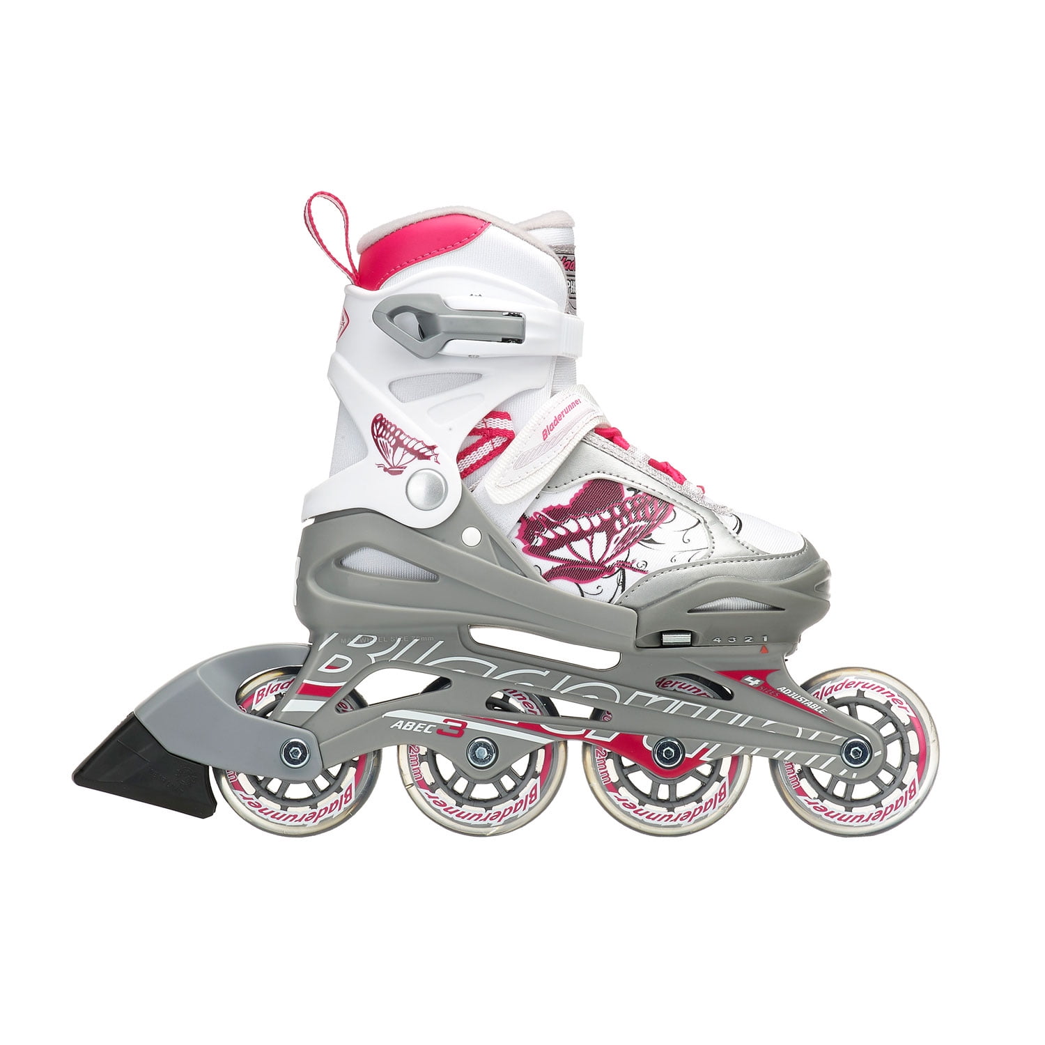 Size 5-8 Rollerblade Bladerunner Phoenix Girls Adjustable Fitness Inline Skate 