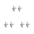 thumbnail image 2 of ZLight Knitting Ring Animal Jewelry Gifts Opening Rings Guide Crocheting DIY Daily Sewing Supplies Wedding Using NJ647 3Set, 2 of 6