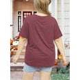 thumbnail image 3 of Anbech Hocus Pocus Halloween Shirts for Women Plus Size Holiday Tshirt Graphic Short Sleeve Tops, 3 of 5