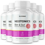 Neotonics Skin & Gut - Official - Neotonics Advanced Formula Skincare Supplement Reviews Neo tonics Capsules Skin and Gut Health, 5 Pack