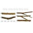 thumbnail image 1 of 5 piezas de madera para pájaros, soporte de percha, de juguete, árbol, tenedor, parque infantil, escalada para ardilla, periquitos, 15cm Salvador Juguetes para pájaros, 1 of 5