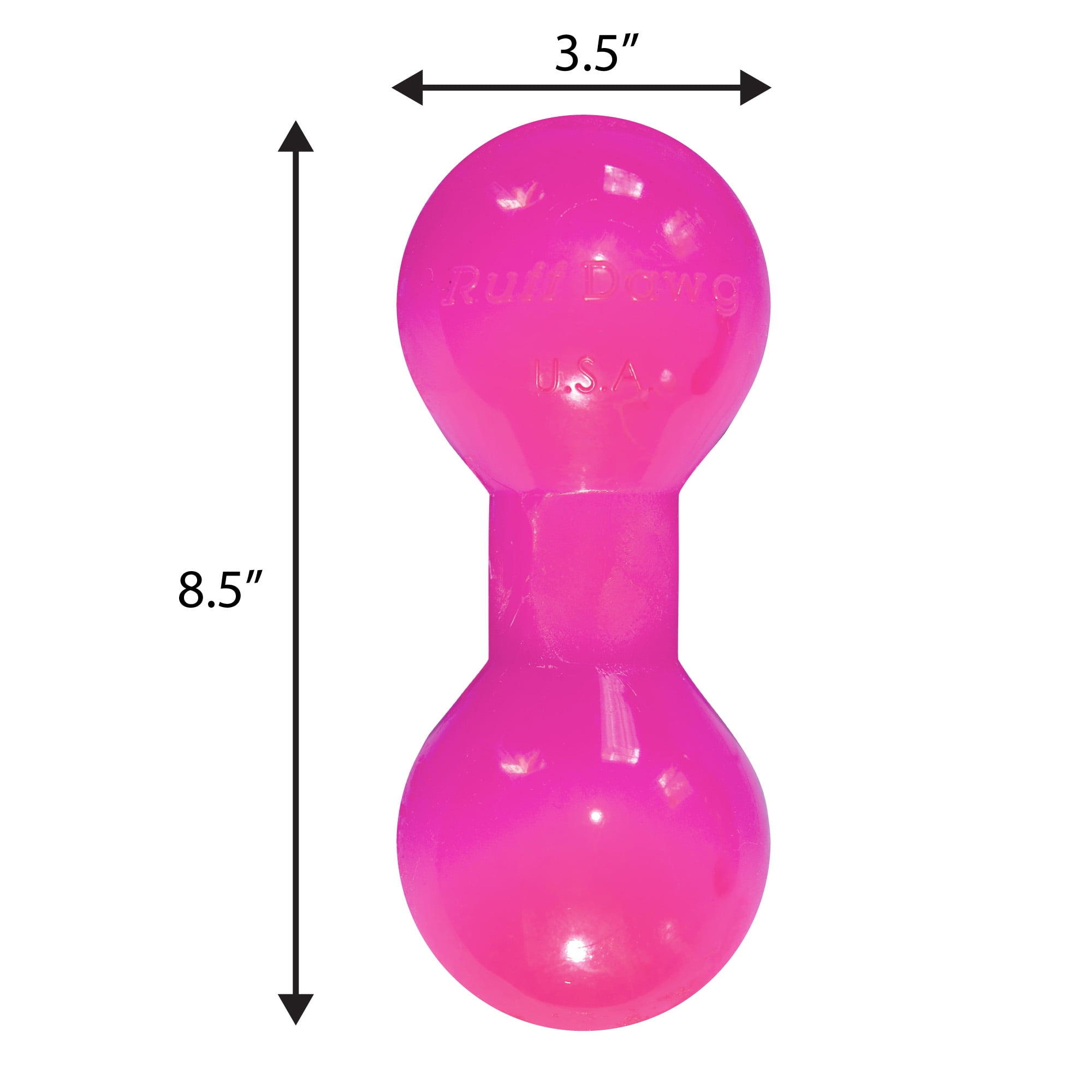 Ruff Dawg Big Dawg XL Indestrutible Retrieving Rubber Dog Toy, Color Varies