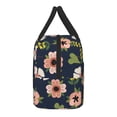 thumbnail image 4 of YFYANG Portable Waterproof Insulated Lunch Bag, Decorative Floral Patterns Reusable Cooler Bag / Picnic Bag for Adults Teens, 4 of 9