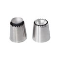 thumbnail image 1 of Romeo Cake Decorating Icing Tips, 2 Style 2 Sizes Stainless Steel Piping Tips Russian Piping Cake Nozzles Tips Frosting Icing Tips for Cookie Cupcake Decorating, 1 of 4