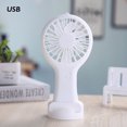 thumbnail image 1 of New Portable Mini Handheld Small Fan Creative Gift Pocket Fan USB Charging With Phone Stand Office Desktop DMH, 1 of 6