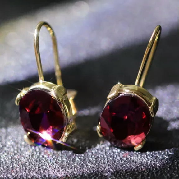 K-KED Fashion 925 Silver,Gold Cubic Zirconia Hoop Earrings for Women Wedding Jewelry-#14