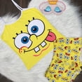 thumbnail image 2 of 2025 Ropa Nuevo conjunto de pantalones cortos de Bob Esponja de dibujos animados para mujer, 2 of 5